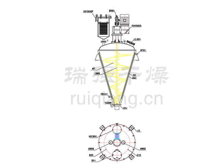 DLG系列锥形螺带真空干燥机